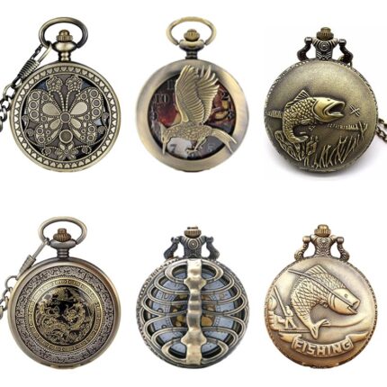 (랜덤 발송) 동물 오픈형 회중시계_여행 기념품 쥬얼리 영화 기념일