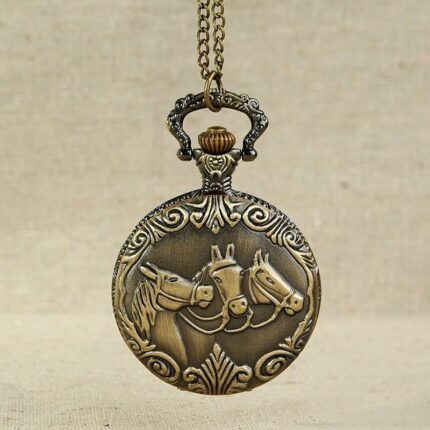 회중시계 B형 소형 말띠_ 목걸이 시계 빈티지 기념품 여행 쥬얼리