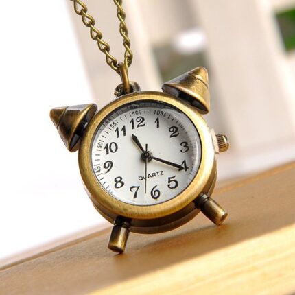 회중시계 C형 소형 자명종_ 목걸이 시계 빈티지 기념품 여행 쥬얼리